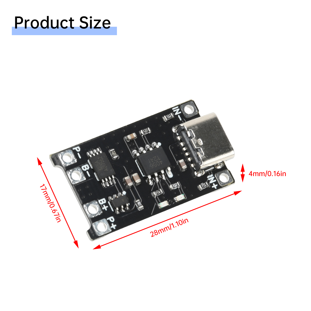 5pcs Type C DC 4-8V TP4056 Li- - Li Ion Charger Module review and price