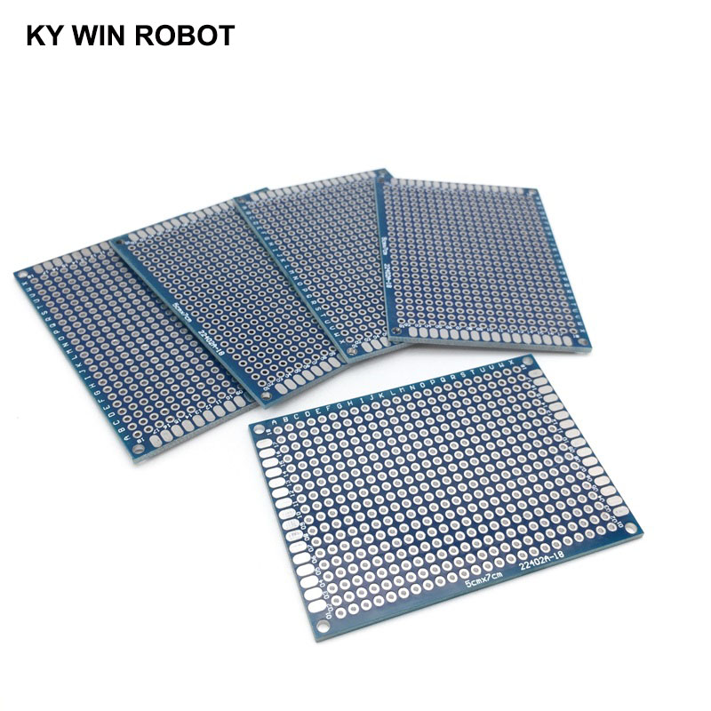 5pcs 5x7cm 50x70 mm Blue Doubl - Pcb Prototyping Board review and price