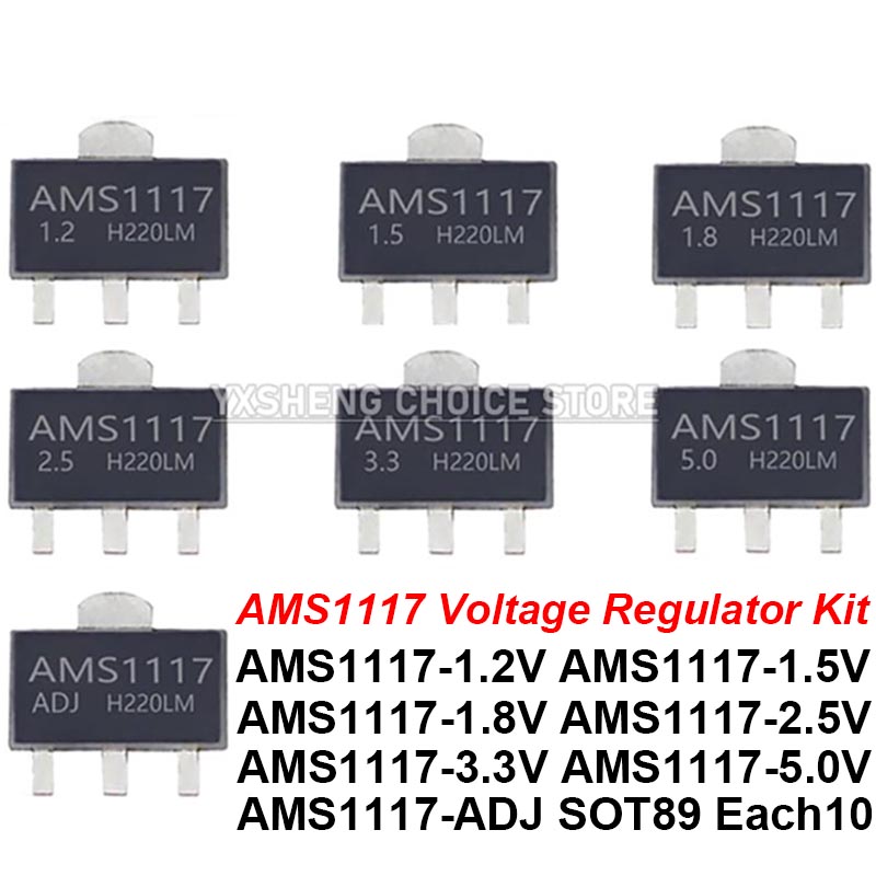 70PCS = 7Kinds *10PCS AMS1117  - Ams1117 Module review and price