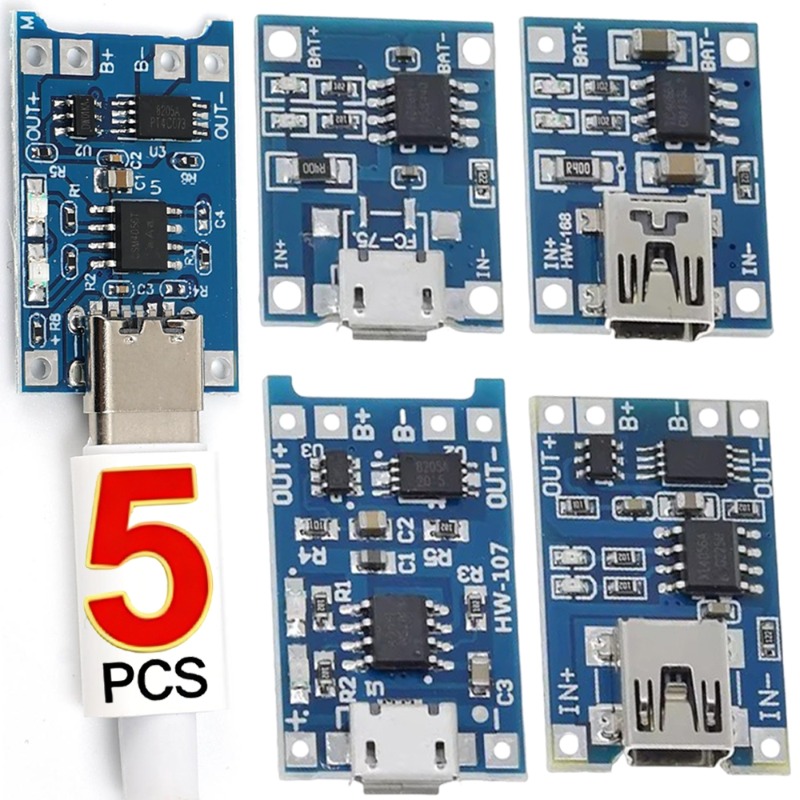 5V 3A Micro/Type-c/Mini 18650  - Li Ion Charger Module review and price