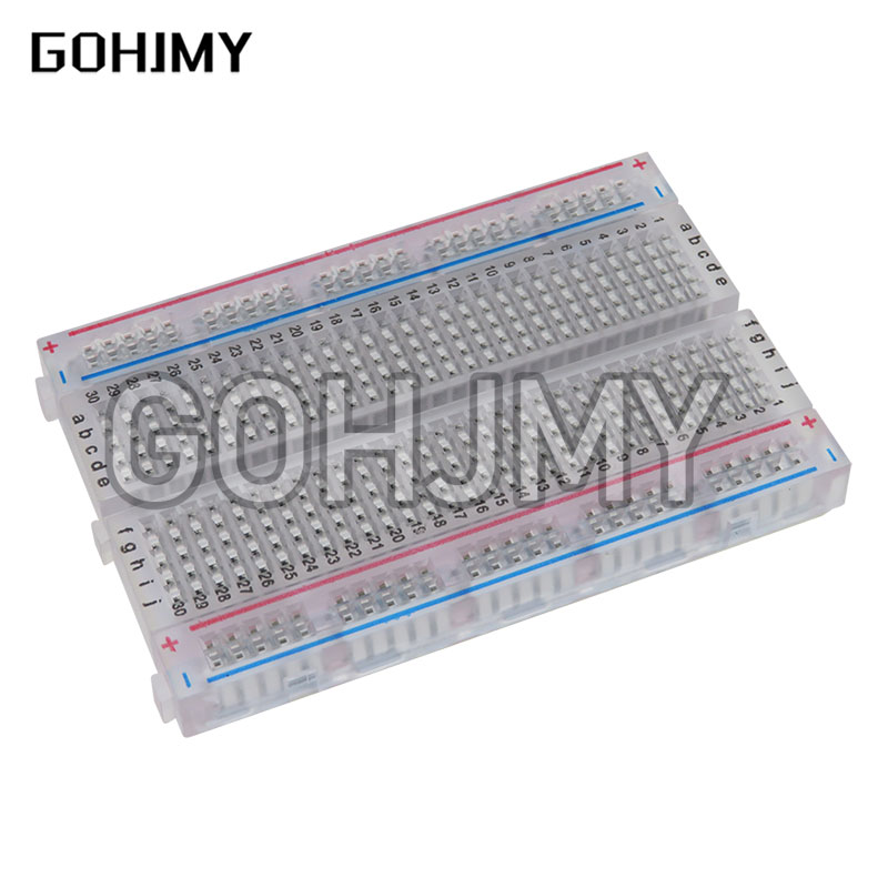 10pcs Transparent mini bread b - Breadboard 400 Point review and price